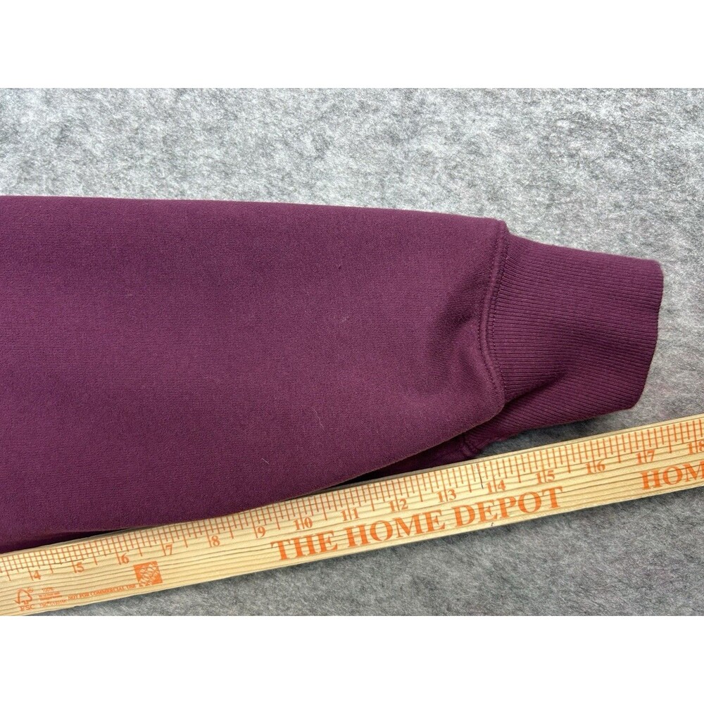 Yitty Oversized Burgundy Red Hoodie Sweatshirt XS - Picture 8 of 10